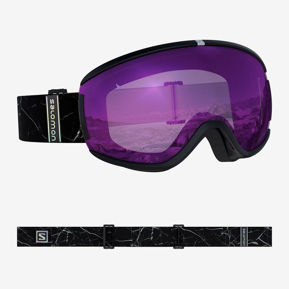 Salomon IVY MARBLE Gafas De Seguridad Hombre - Negras - Colombia (68102-PQFO)